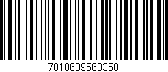 Código de barras (EAN, GTIN, SKU, ISBN): '7010639563350'