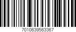 Código de barras (EAN, GTIN, SKU, ISBN): '7010639563367'