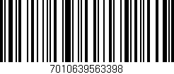 Código de barras (EAN, GTIN, SKU, ISBN): '7010639563398'