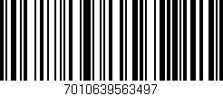 Código de barras (EAN, GTIN, SKU, ISBN): '7010639563497'