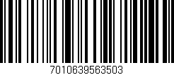 Código de barras (EAN, GTIN, SKU, ISBN): '7010639563503'
