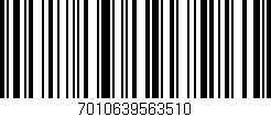 Código de barras (EAN, GTIN, SKU, ISBN): '7010639563510'