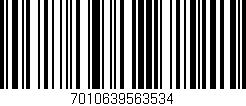 Código de barras (EAN, GTIN, SKU, ISBN): '7010639563534'