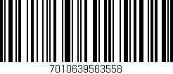 Código de barras (EAN, GTIN, SKU, ISBN): '7010639563558'