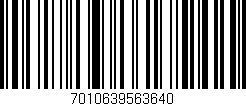 Código de barras (EAN, GTIN, SKU, ISBN): '7010639563640'