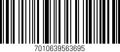 Código de barras (EAN, GTIN, SKU, ISBN): '7010639563695'