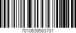 Código de barras (EAN, GTIN, SKU, ISBN): '7010639563701'