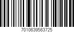 Código de barras (EAN, GTIN, SKU, ISBN): '7010639563725'