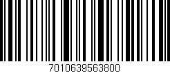 Código de barras (EAN, GTIN, SKU, ISBN): '7010639563800'