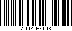 Código de barras (EAN, GTIN, SKU, ISBN): '7010639563916'