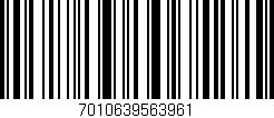 Código de barras (EAN, GTIN, SKU, ISBN): '7010639563961'