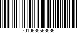 Código de barras (EAN, GTIN, SKU, ISBN): '7010639563985'