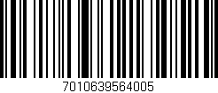 Código de barras (EAN, GTIN, SKU, ISBN): '7010639564005'