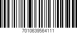 Código de barras (EAN, GTIN, SKU, ISBN): '7010639564111'