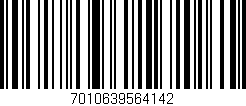 Código de barras (EAN, GTIN, SKU, ISBN): '7010639564142'