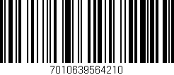 Código de barras (EAN, GTIN, SKU, ISBN): '7010639564210'