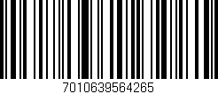 Código de barras (EAN, GTIN, SKU, ISBN): '7010639564265'