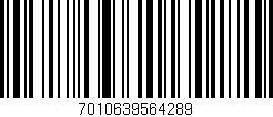 Código de barras (EAN, GTIN, SKU, ISBN): '7010639564289'