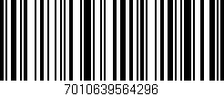 Código de barras (EAN, GTIN, SKU, ISBN): '7010639564296'