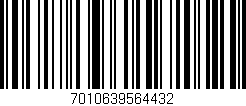 Código de barras (EAN, GTIN, SKU, ISBN): '7010639564432'
