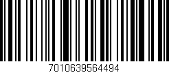 Código de barras (EAN, GTIN, SKU, ISBN): '7010639564494'