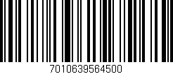 Código de barras (EAN, GTIN, SKU, ISBN): '7010639564500'