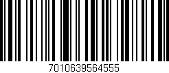 Código de barras (EAN, GTIN, SKU, ISBN): '7010639564555'