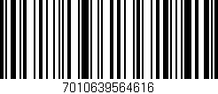 Código de barras (EAN, GTIN, SKU, ISBN): '7010639564616'