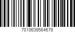 Código de barras (EAN, GTIN, SKU, ISBN): '7010639564678'