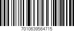 Código de barras (EAN, GTIN, SKU, ISBN): '7010639564715'