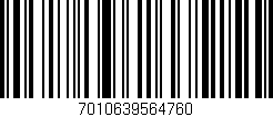 Código de barras (EAN, GTIN, SKU, ISBN): '7010639564760'