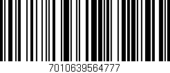 Código de barras (EAN, GTIN, SKU, ISBN): '7010639564777'