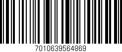Código de barras (EAN, GTIN, SKU, ISBN): '7010639564869'