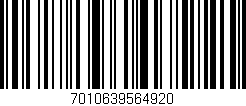 Código de barras (EAN, GTIN, SKU, ISBN): '7010639564920'