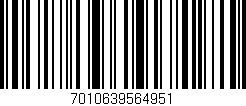 Código de barras (EAN, GTIN, SKU, ISBN): '7010639564951'