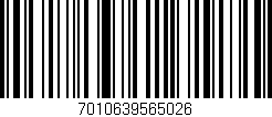 Código de barras (EAN, GTIN, SKU, ISBN): '7010639565026'