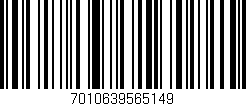 Código de barras (EAN, GTIN, SKU, ISBN): '7010639565149'