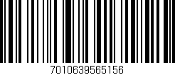 Código de barras (EAN, GTIN, SKU, ISBN): '7010639565156'