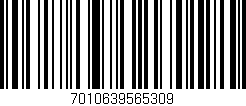 Código de barras (EAN, GTIN, SKU, ISBN): '7010639565309'