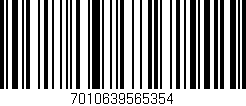 Código de barras (EAN, GTIN, SKU, ISBN): '7010639565354'