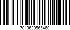 Código de barras (EAN, GTIN, SKU, ISBN): '7010639565460'