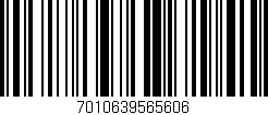 Código de barras (EAN, GTIN, SKU, ISBN): '7010639565606'