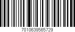 Código de barras (EAN, GTIN, SKU, ISBN): '7010639565729'