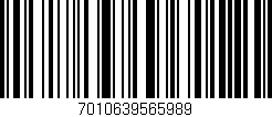 Código de barras (EAN, GTIN, SKU, ISBN): '7010639565989'