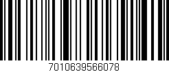 Código de barras (EAN, GTIN, SKU, ISBN): '7010639566078'