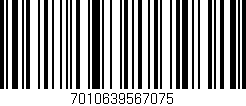 Código de barras (EAN, GTIN, SKU, ISBN): '7010639567075'