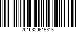 Código de barras (EAN, GTIN, SKU, ISBN): '7010639615615'