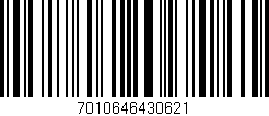 Código de barras (EAN, GTIN, SKU, ISBN): '7010646430621'