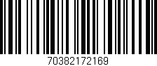 Código de barras (EAN, GTIN, SKU, ISBN): '70382172169'