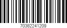 Código de barras (EAN, GTIN, SKU, ISBN): '70382241209'